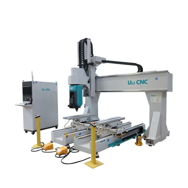5 Axis Continuous and Simultaneous CNC Machining Center for Processing Carbon Steel and Aluminum Alloy